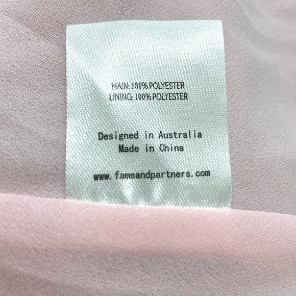 FAME AND PARTNERS Delaney Pink Floral Ruffled Tiered Chiffon Midi Dress - Picture 11 of 12